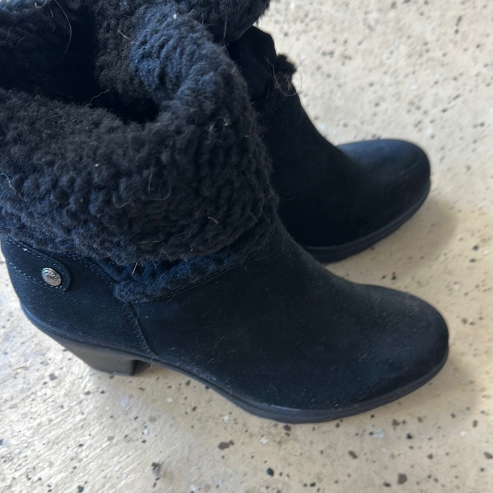 Anne Klein Black Ankle Booties
